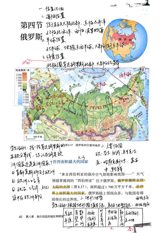 新人教版备课｜8.4 俄罗斯