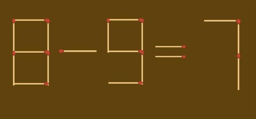 火柴谜题生死挑战！“8 - 9 = 7” 这道错等式正嚣张地瞪着你 —— 现在，