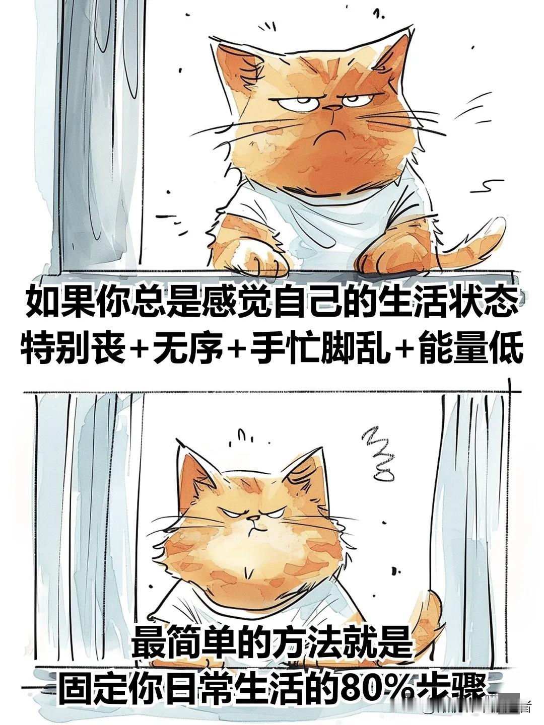 治愈漫画 I 强烈建议：固定生活的80%动作以后，我真的很容易感到幸福治愈系图漫