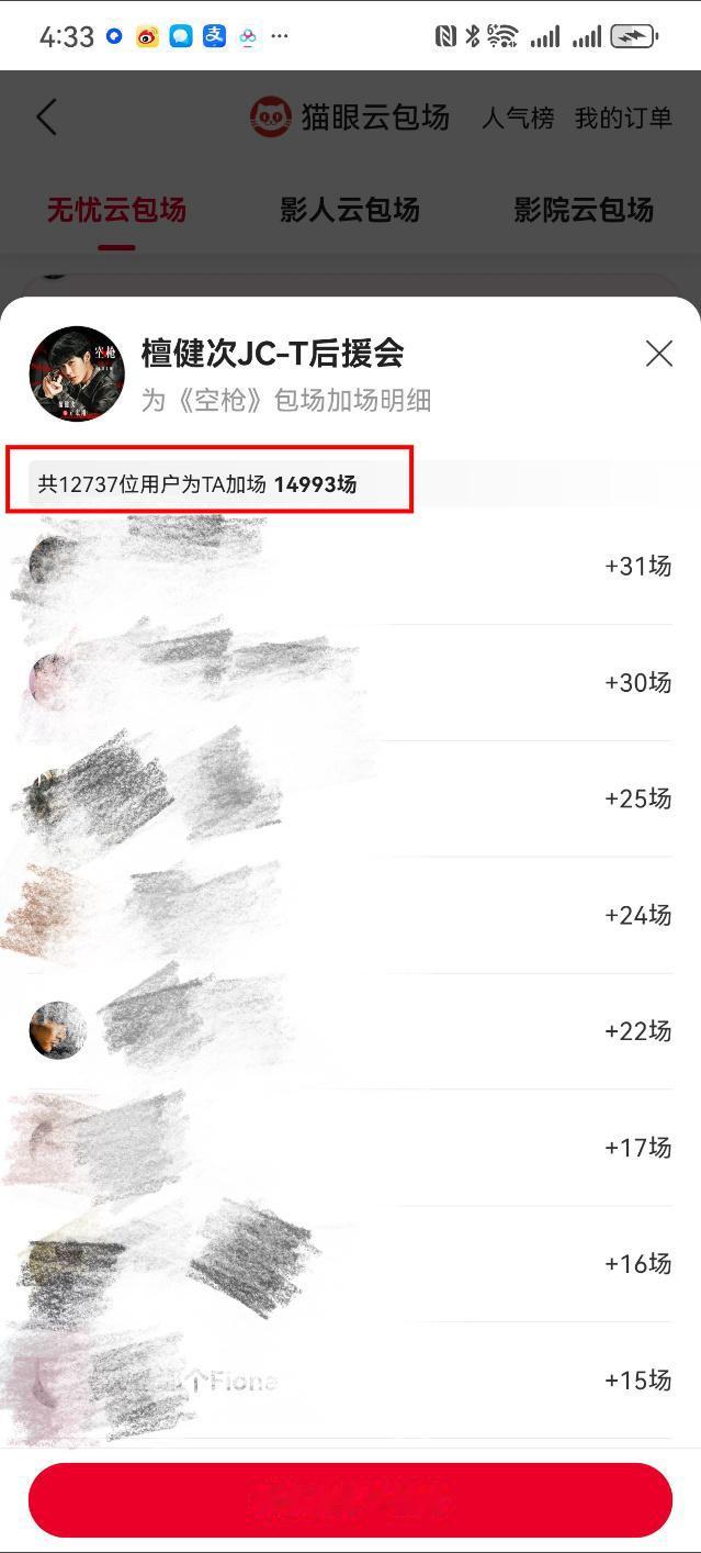 檀健次空枪还未上映就已斩获暑期档第一！加场人数12700+ 助力场次15000+