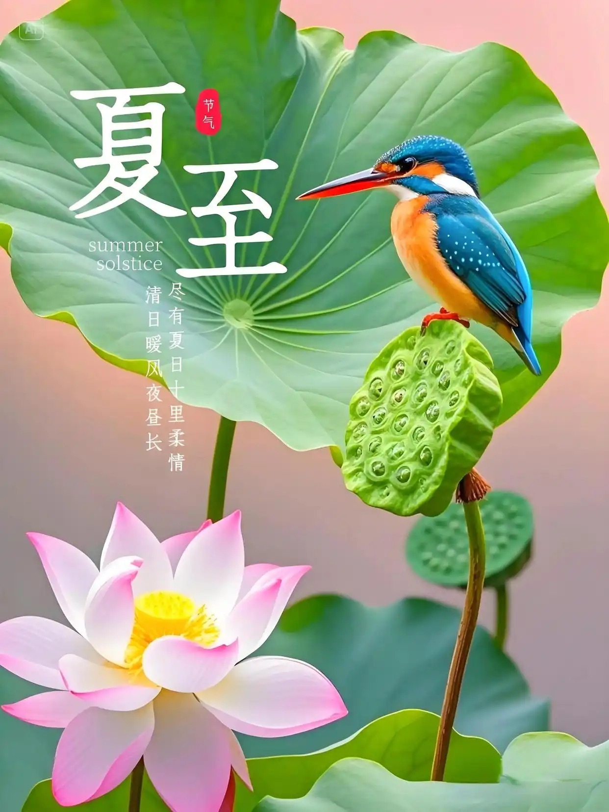 各位家人，今日夏至，白昼至长、阳气登峰，老话说阳极一阴生，天地阴阳在此刻转折。很
