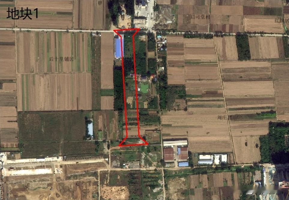 拆迁征地！滕州这些地方，涉及2镇街5村居，将启动土地征收前期工作。

地块1位置