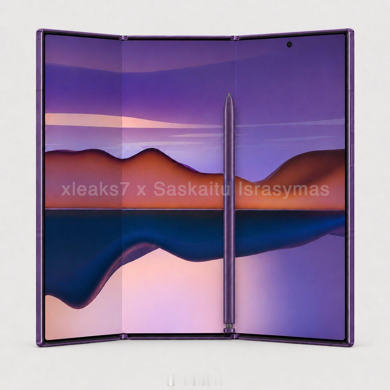 三星三折叠Galaxy Z Trifold 2专利曝光，把S Pen收纳进了屏幕