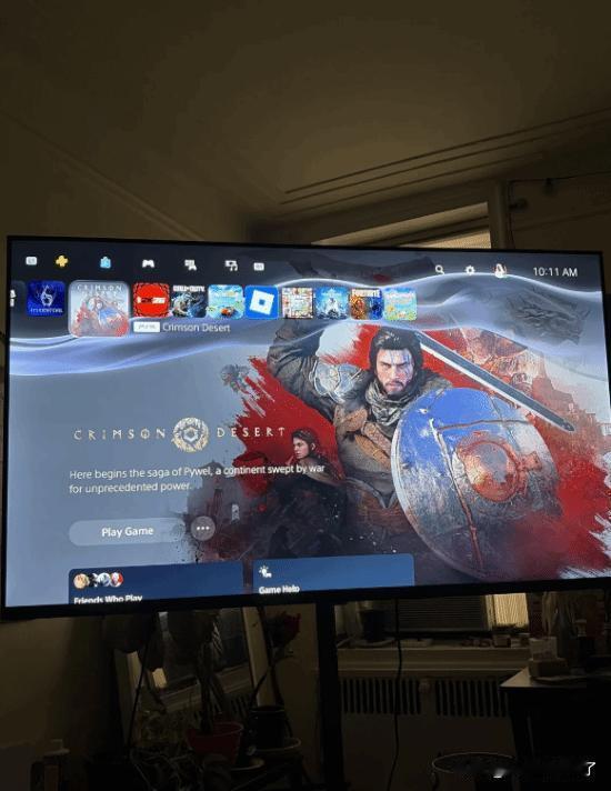 部分PlayStation 5用户已率先收到一项界面更新，对主界面布局进行了调整