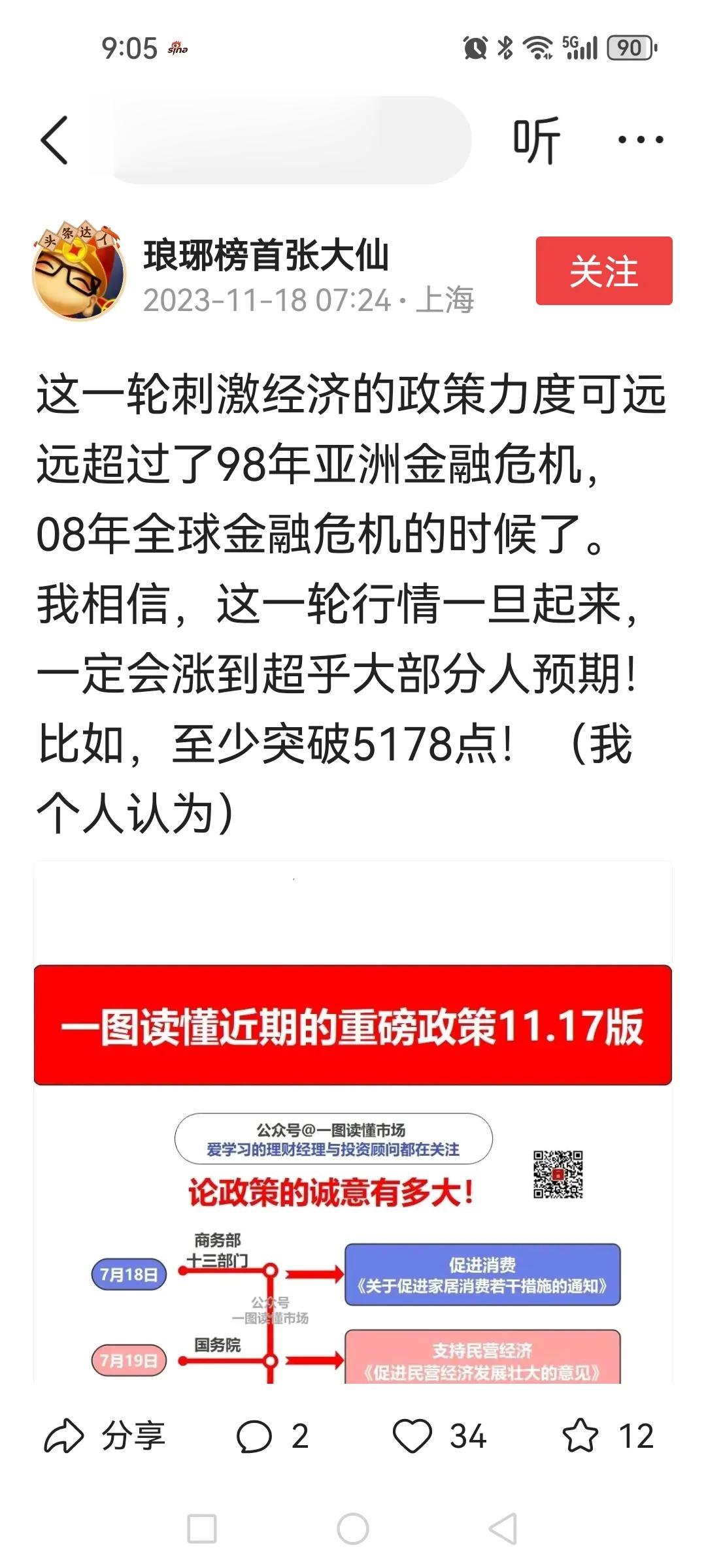 A股现在已经把一些自媒体大V逼出幻想症了，的确不应该看空。通常讲，大V的心理承受