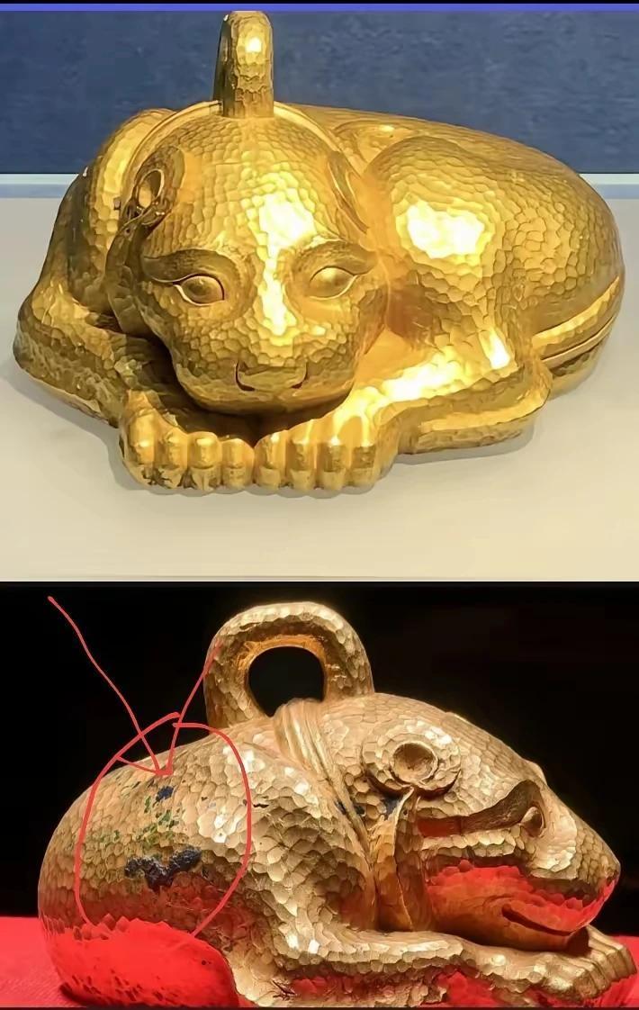 终于明白博物馆为啥不让拍照了，一对比，哈哈哈