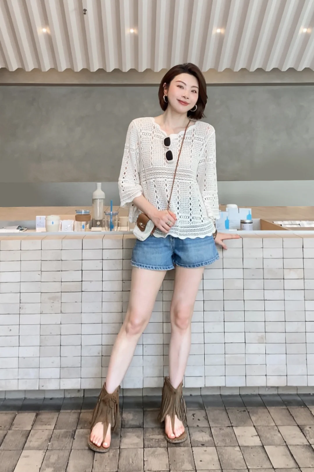 🍃 夏日清爽气质挂的穿搭！夏日罩衫～