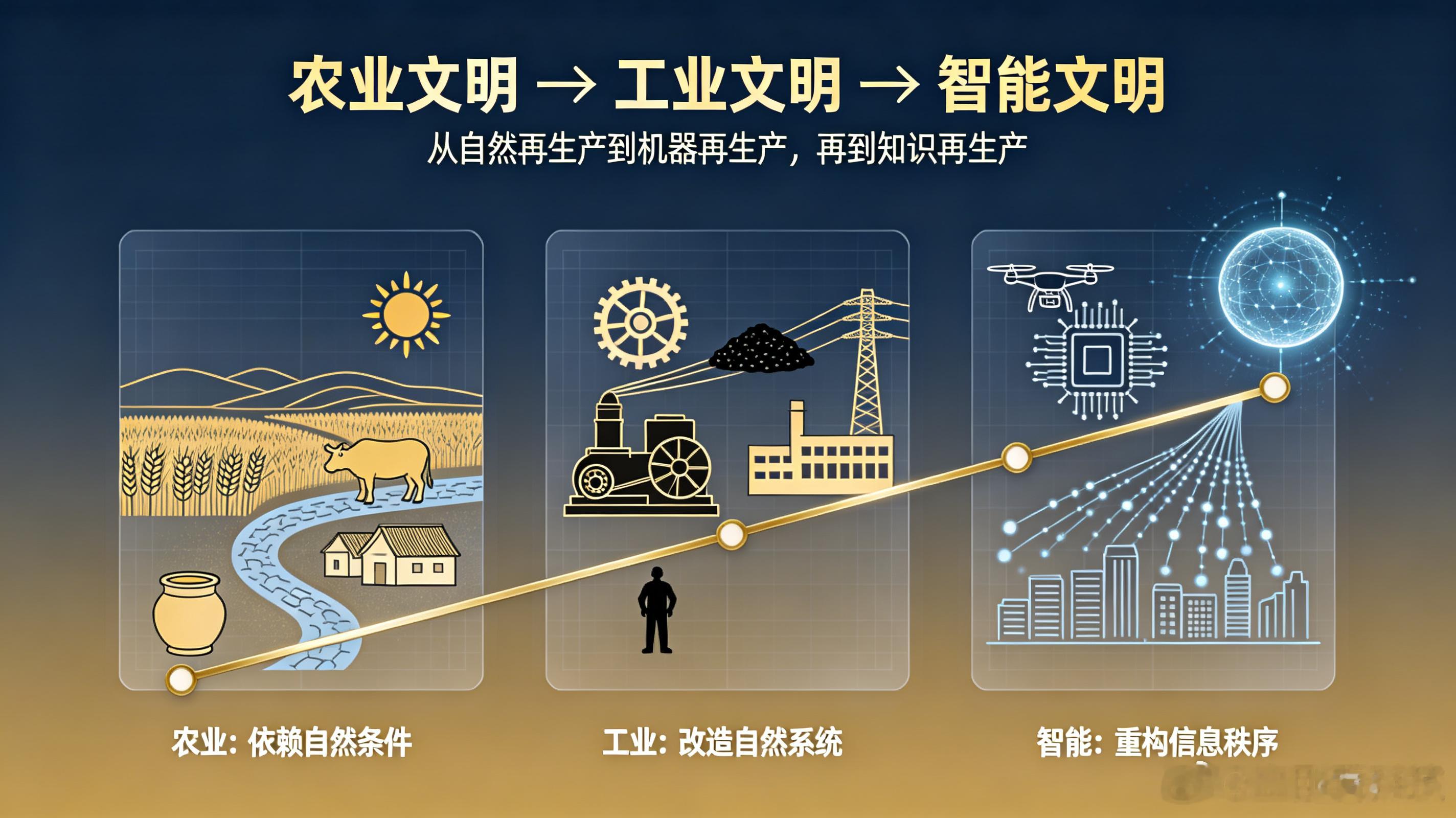 做早饭时想 【农业文明、工业文明、智能文明人类文明的三大系统】人类的文明形成发展