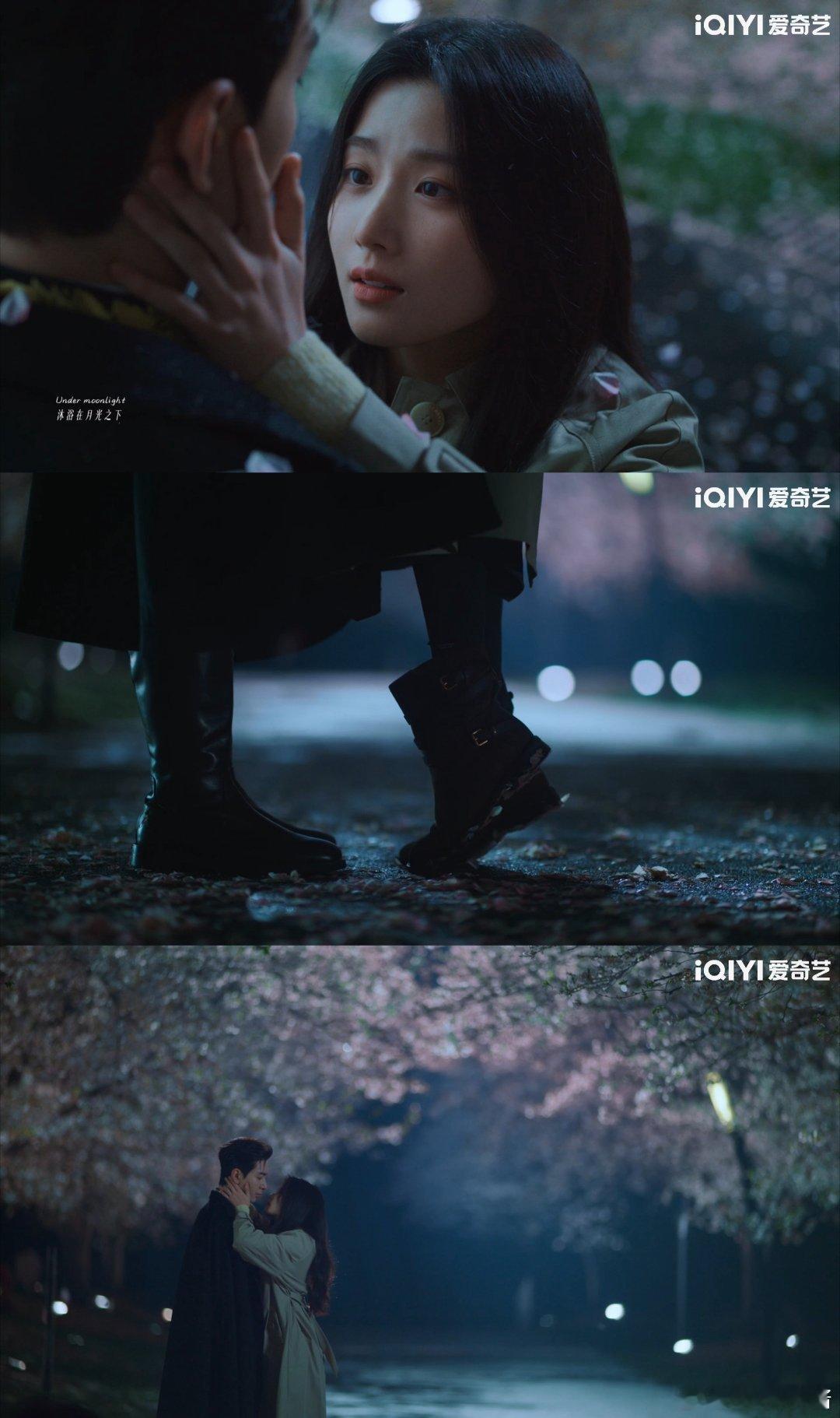 轧戏大屏一吻还要一吻不能停胡羞和肖稚宇的浪漫花瓣吻，看得我心花怒放，期待更多 大