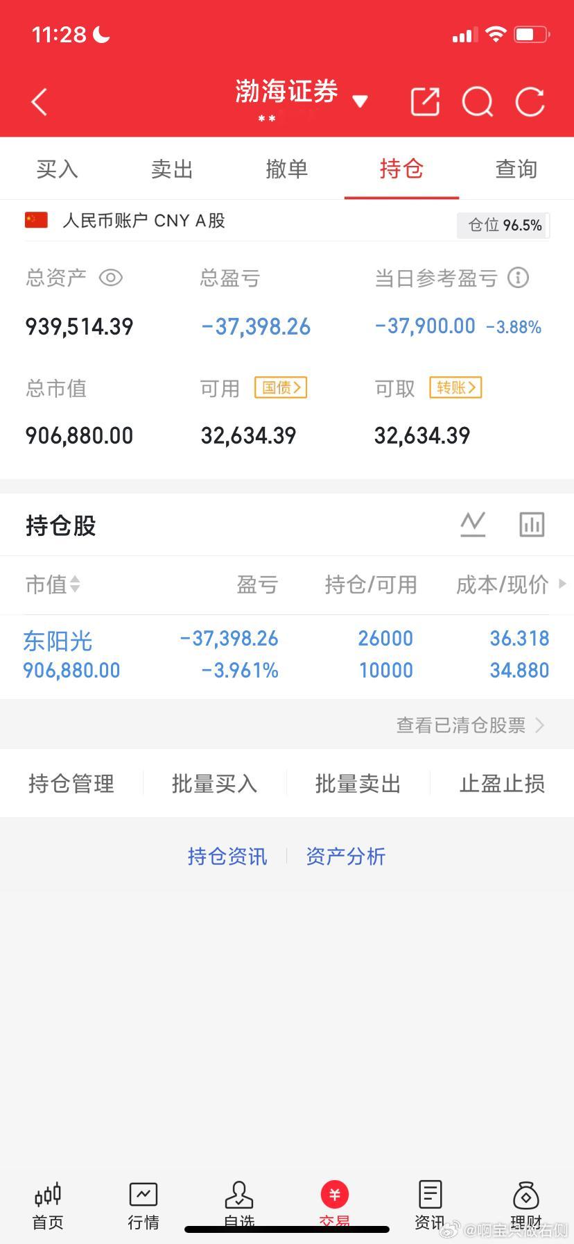 7月7日午评:上午回档破位，下午会大跌吗？         截至10:00，两市