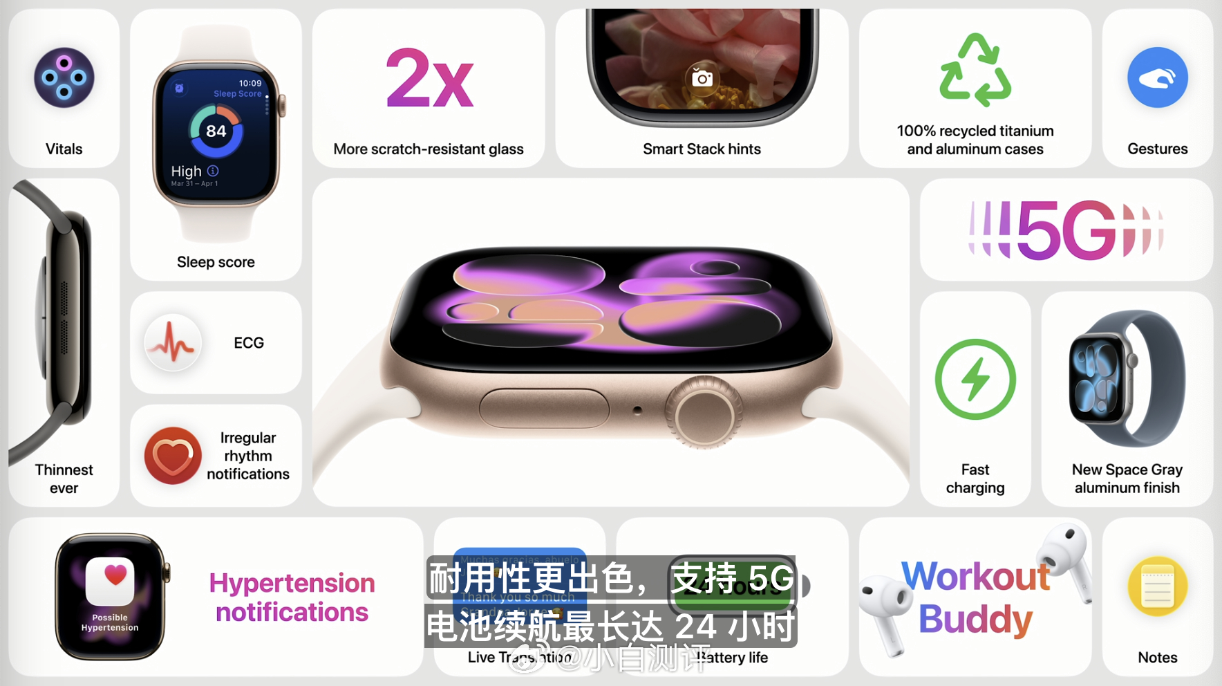 苹果发布会 Apple Watch S11 第二个新品：Apple Watch 