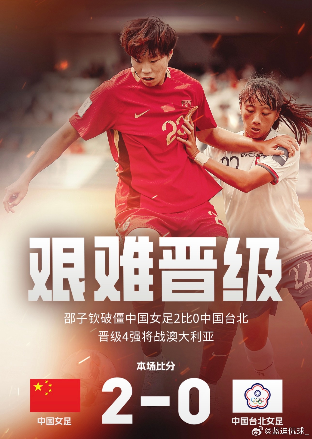 中国女足直通巴西世界杯❶ 现在这支女足，世界杯目标该是小组出线还是冲八强？❷ 赢