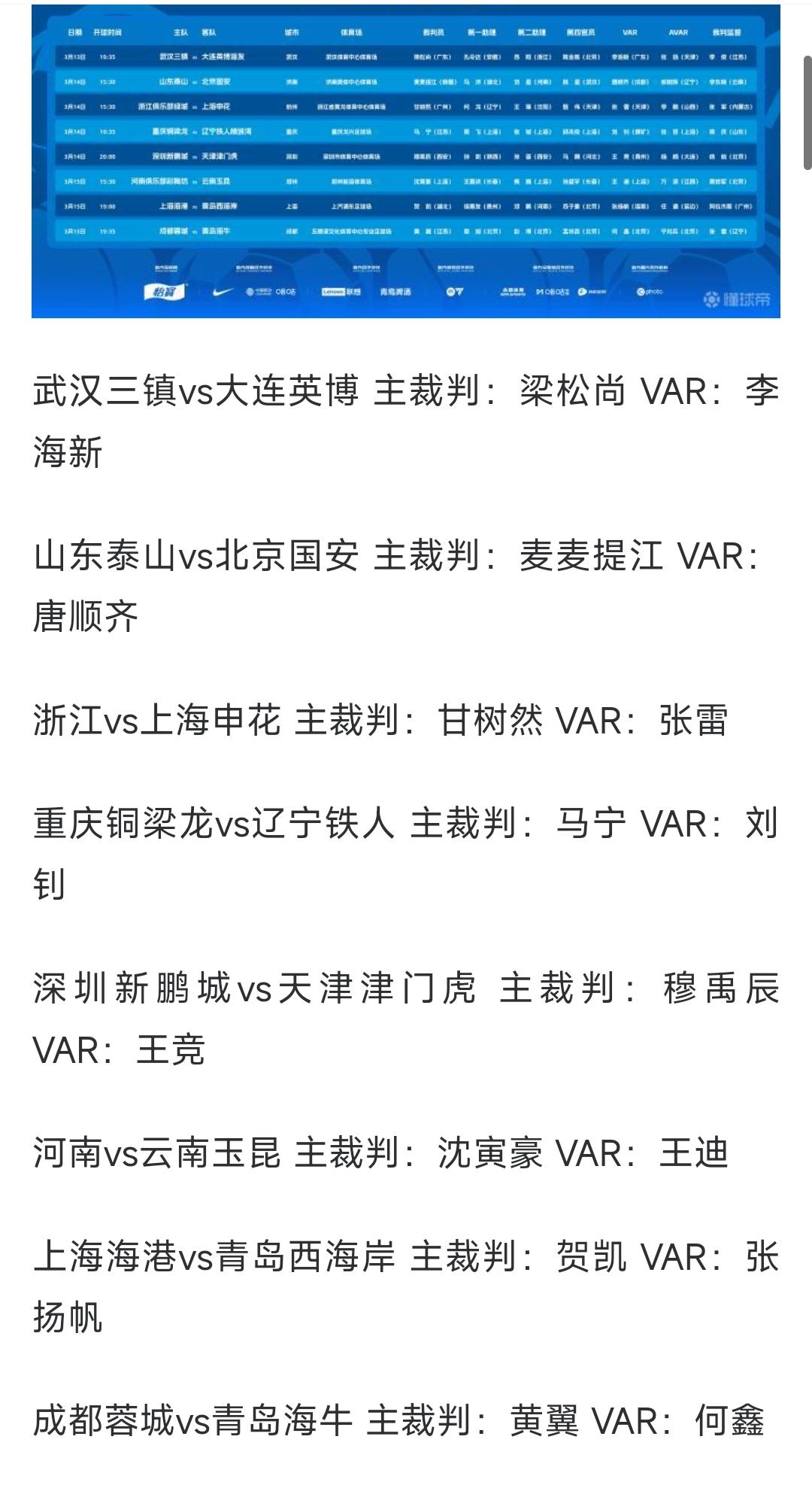 不搞阴谋论，也不谈什么黑哨不黑哨，就是单纯的说京鲁大战的裁判选派有些问题。
首先