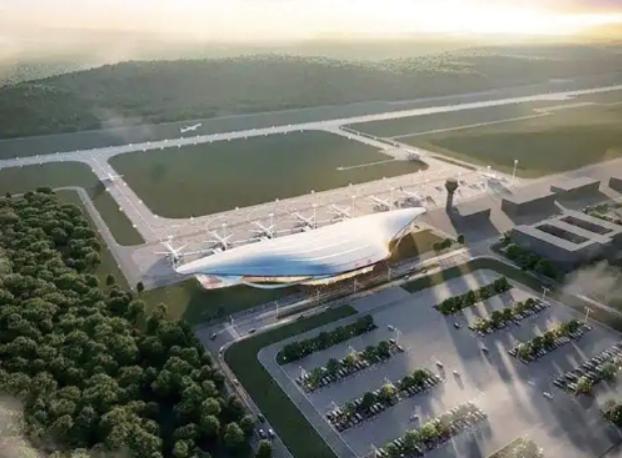 近日，枣庄翼云机场建设进入最后冲刺收尾阶段，航站楼、综合楼、塔台主体以及精装修工