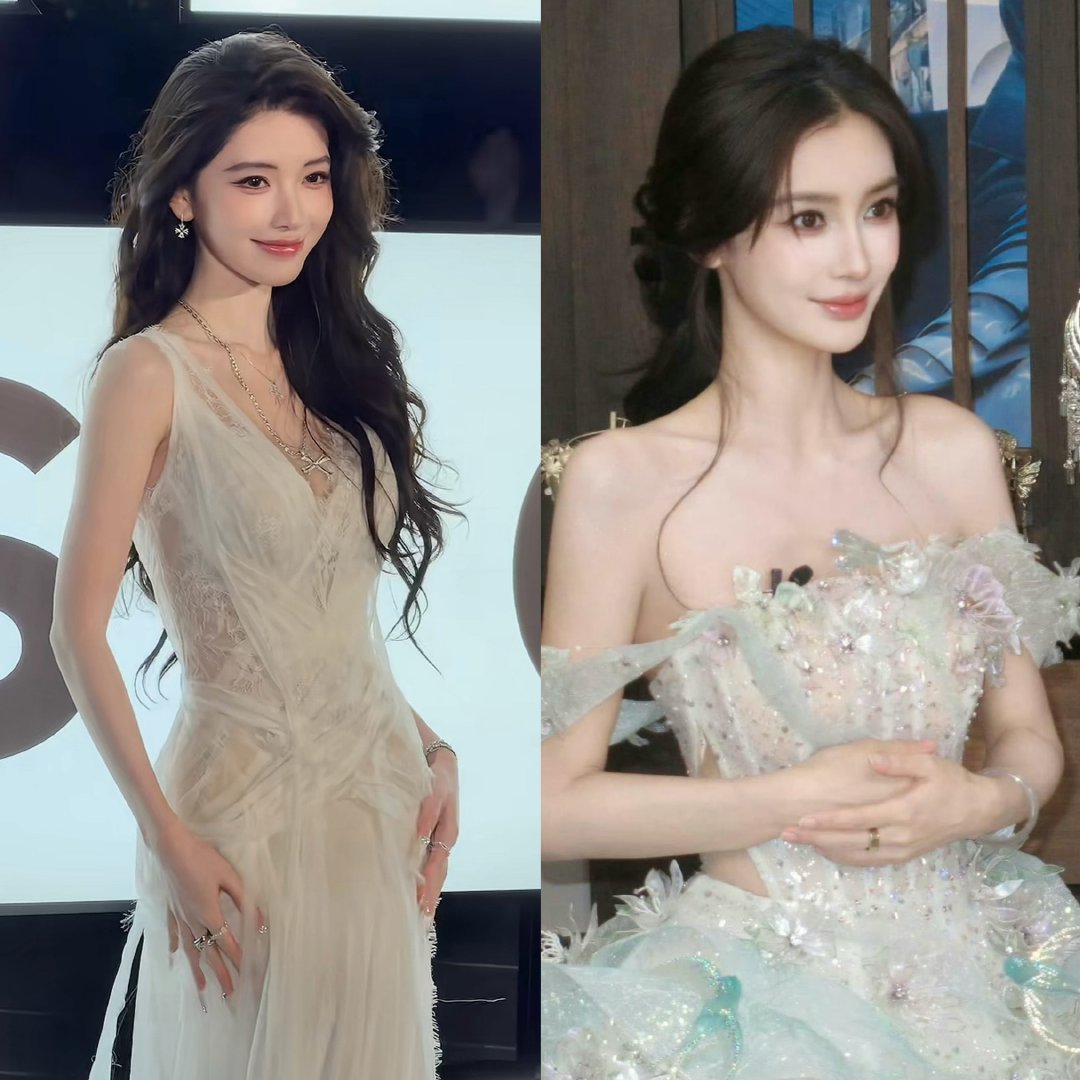 方圆撞脸angelababy方圆曾复刻angelababy生日造型方圆曾复刻an