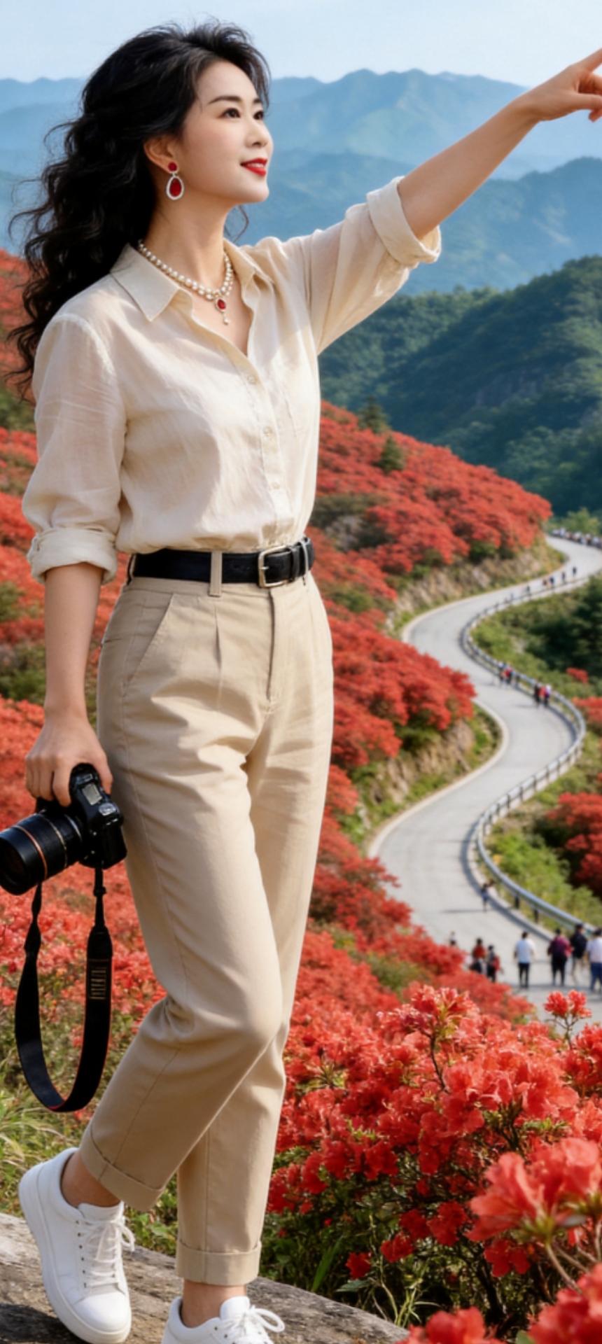 AI杜鹃旅行风