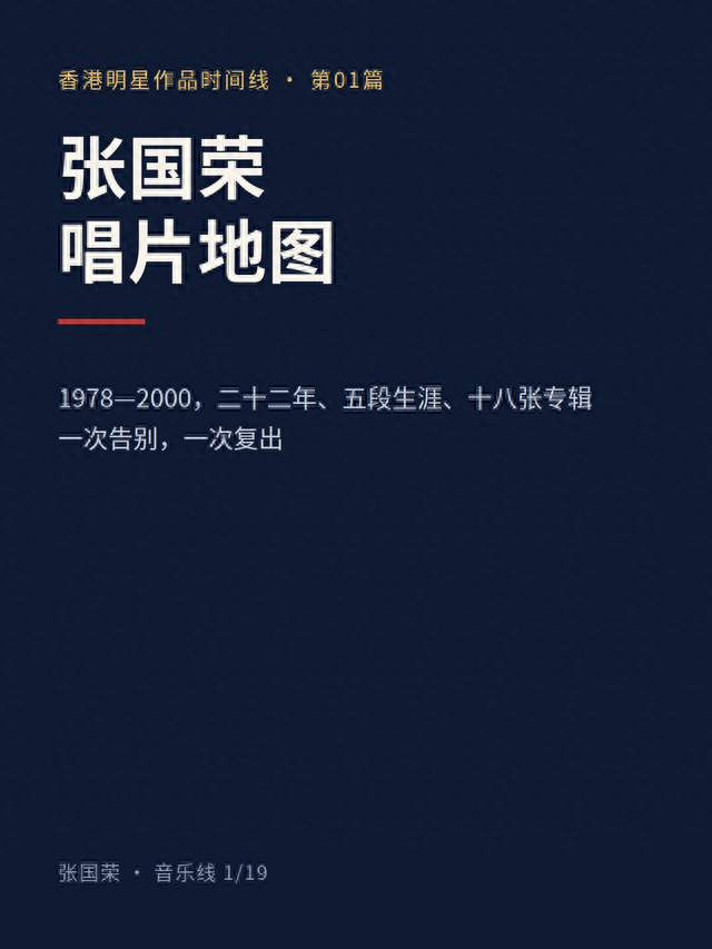 从被喝倒彩到七白金：张国荣二十二年唱片全地图