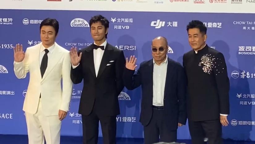 陈坤肖央王志飞体制感老boys陈坤王志飞肖央老辈子说话就是有涵养北影节红毯最有质