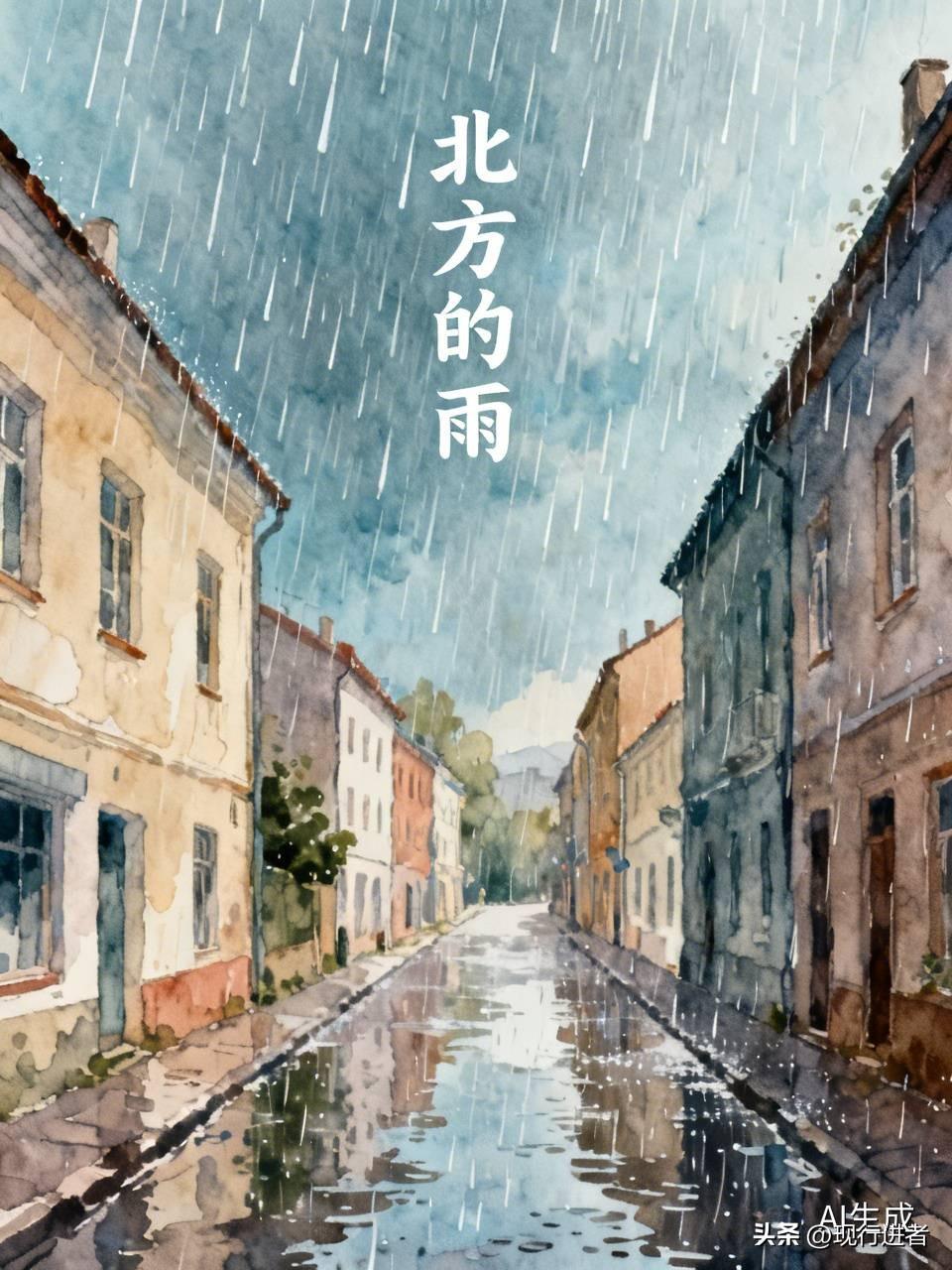 还是第一次感受北方的暴雨天气，也是感到新鲜吧！虽然这雨气势汹汹，但我还是会掉以轻