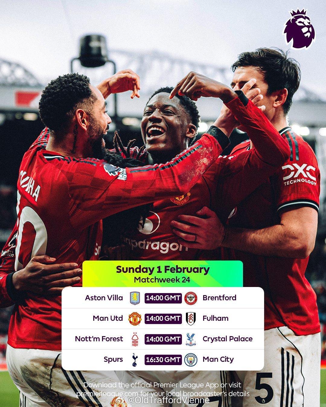 今晚比赛，时间点可看！曼联vs富勒姆