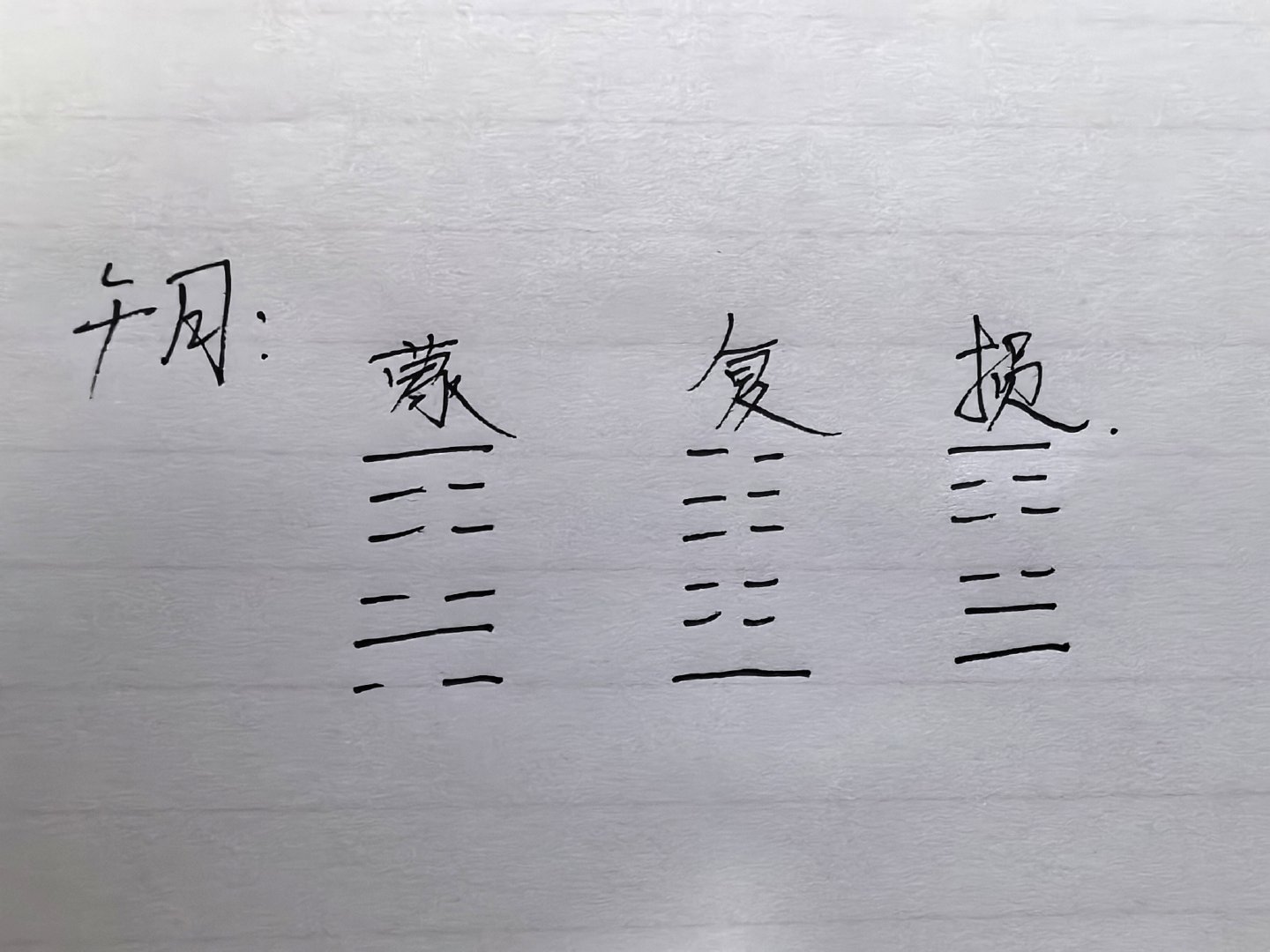 这个也是问考试的，考大学。问:能不能考上211。午月，山水蒙变山泽损，坎为智，见