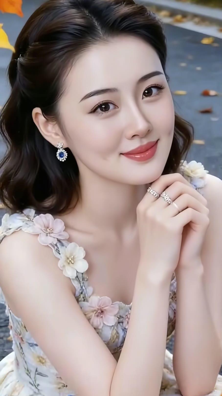 温柔甜美的秋日穿搭，花海中的优雅女神🌸💕