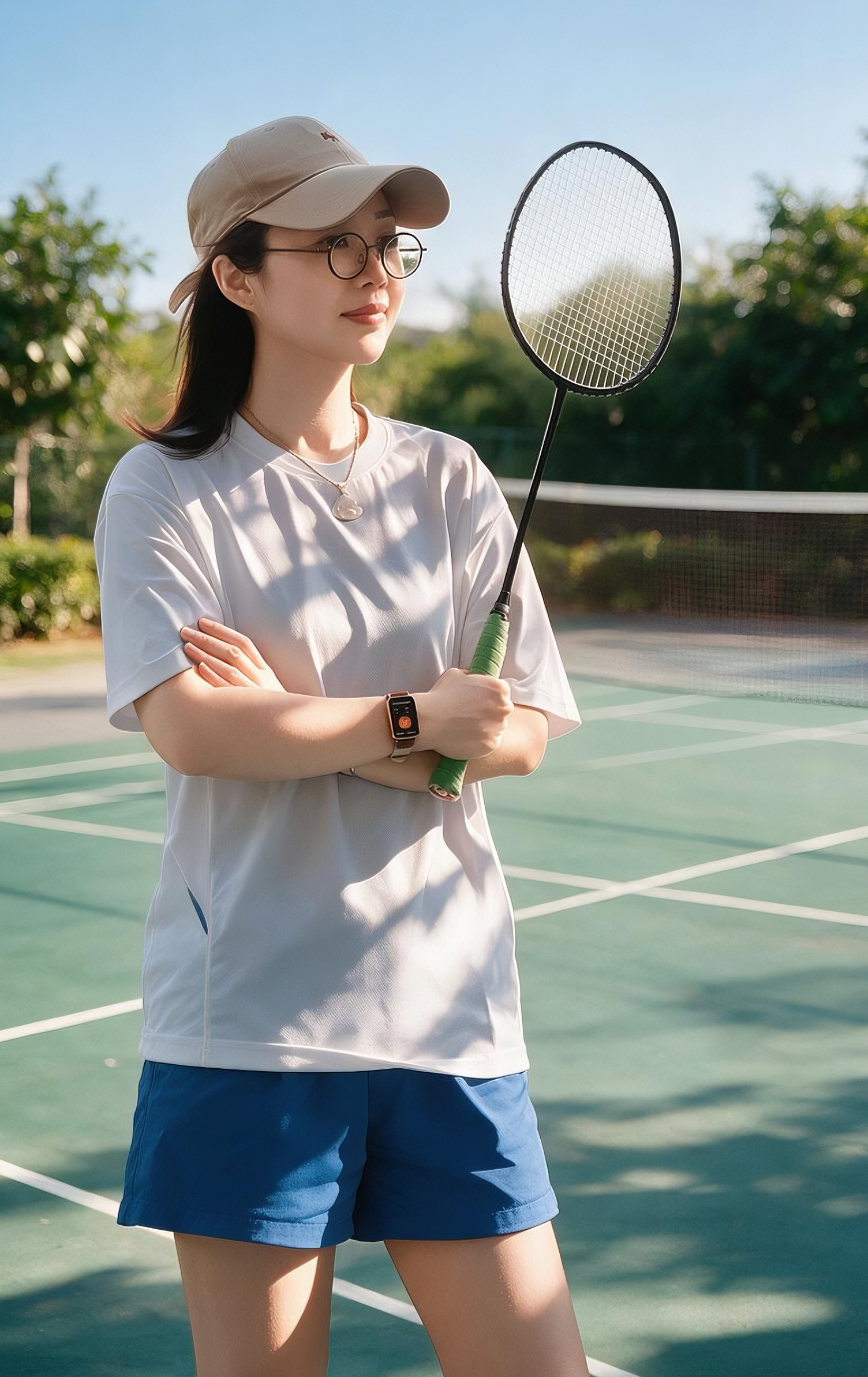 今天来试试荣耀手环11 Pro的羽毛球模式，我带着去小区的羽毛球场打了一场，回来