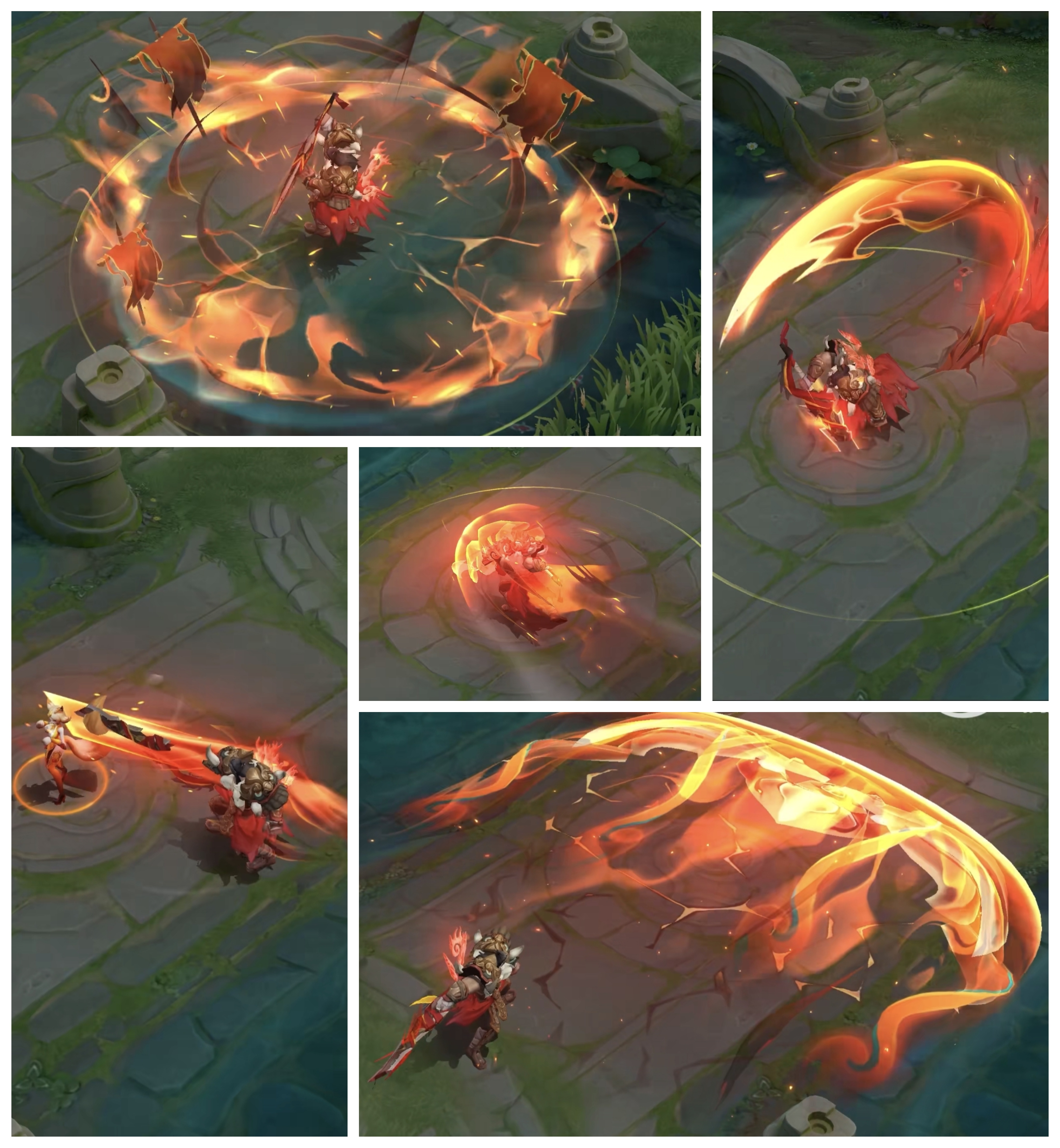 项羽新赛年史诗皮肤，和之前曹操的皮肤很像都是这种红色火焰系王者项羽王者之证皮肤项