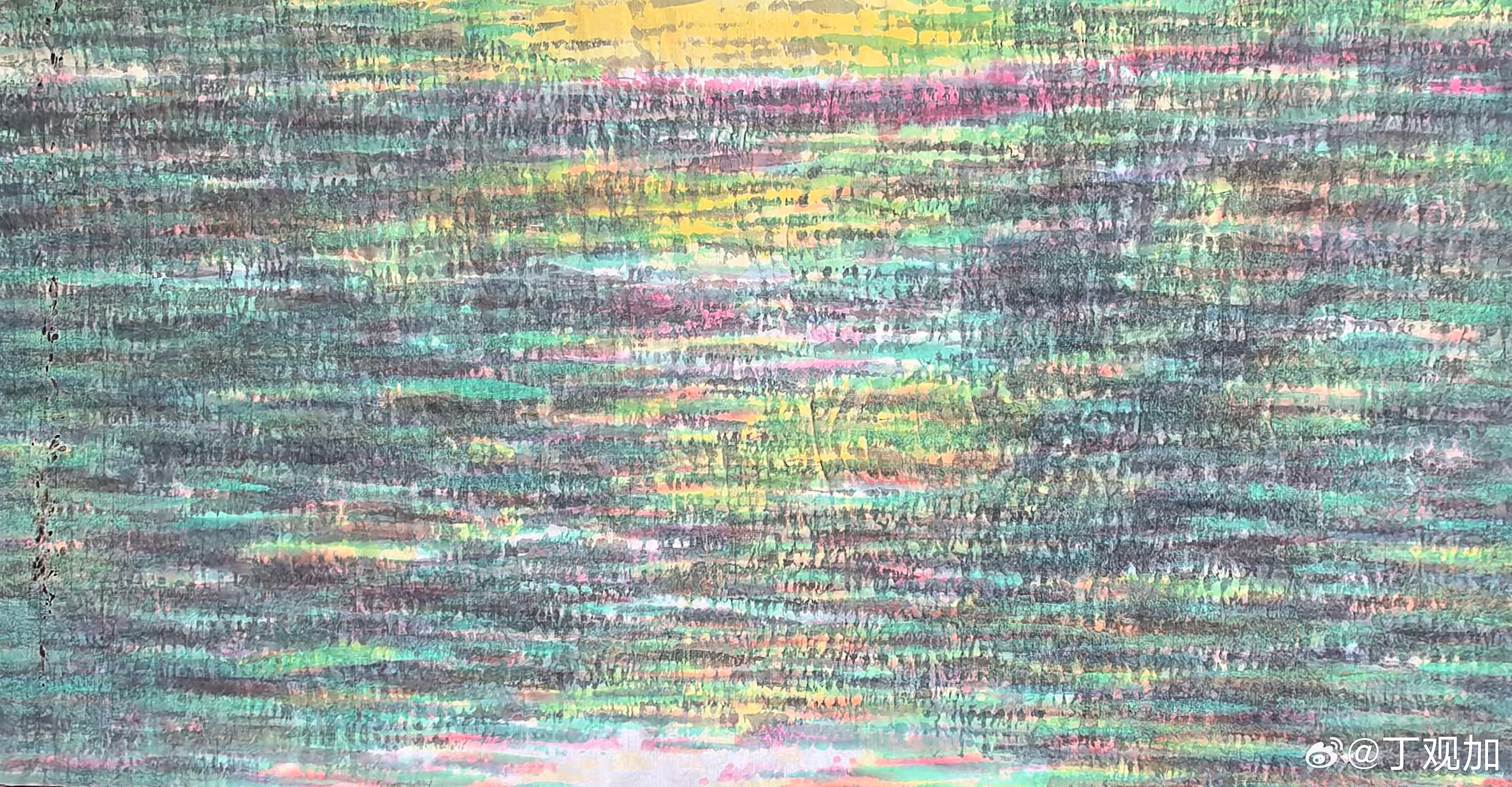 .            周三画廊月色依旧纸本设色68x138 ㎝2026年8月