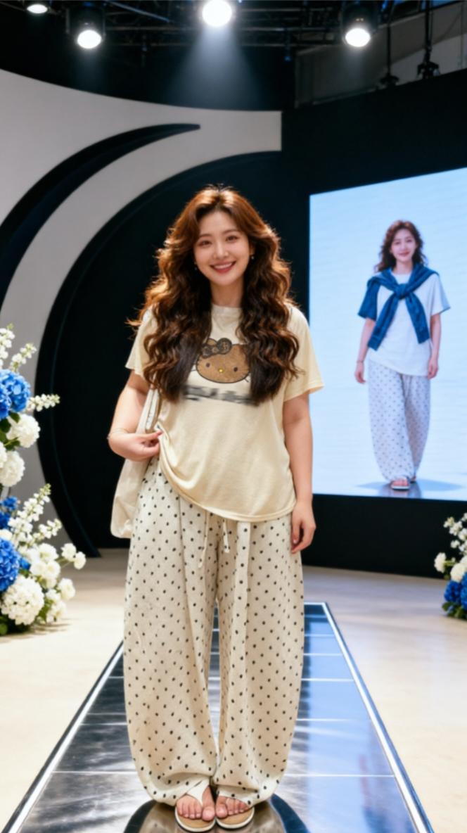 体重自由穿搭 胖女孩穿搭 大码试穿 时装秀正确打开方式 t台首秀