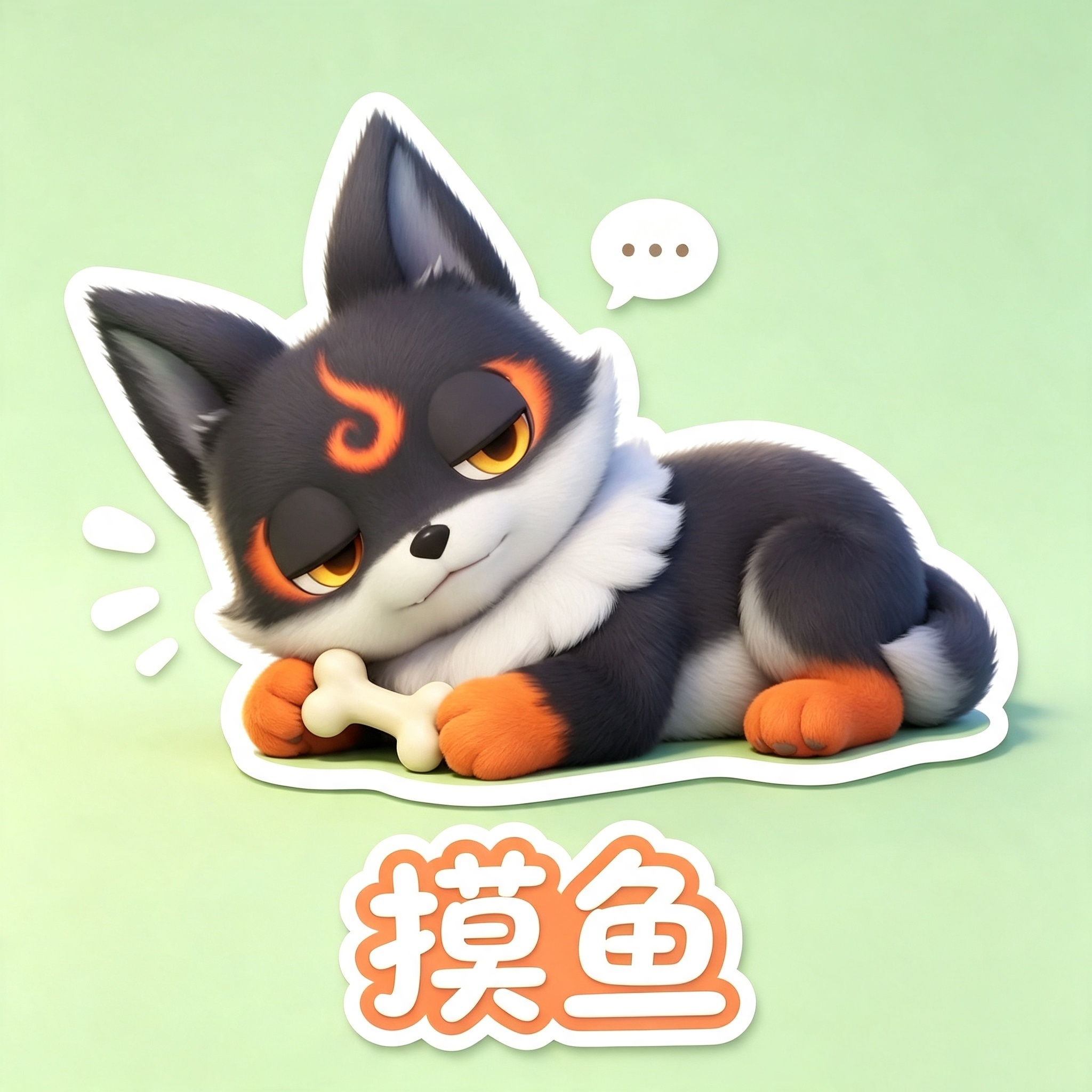 伊莫握爪测试夏日游趣狂欢季此刻游我主宰 伊莫｜小炭犬&大耳蝠表情包🐶🦇好可爱