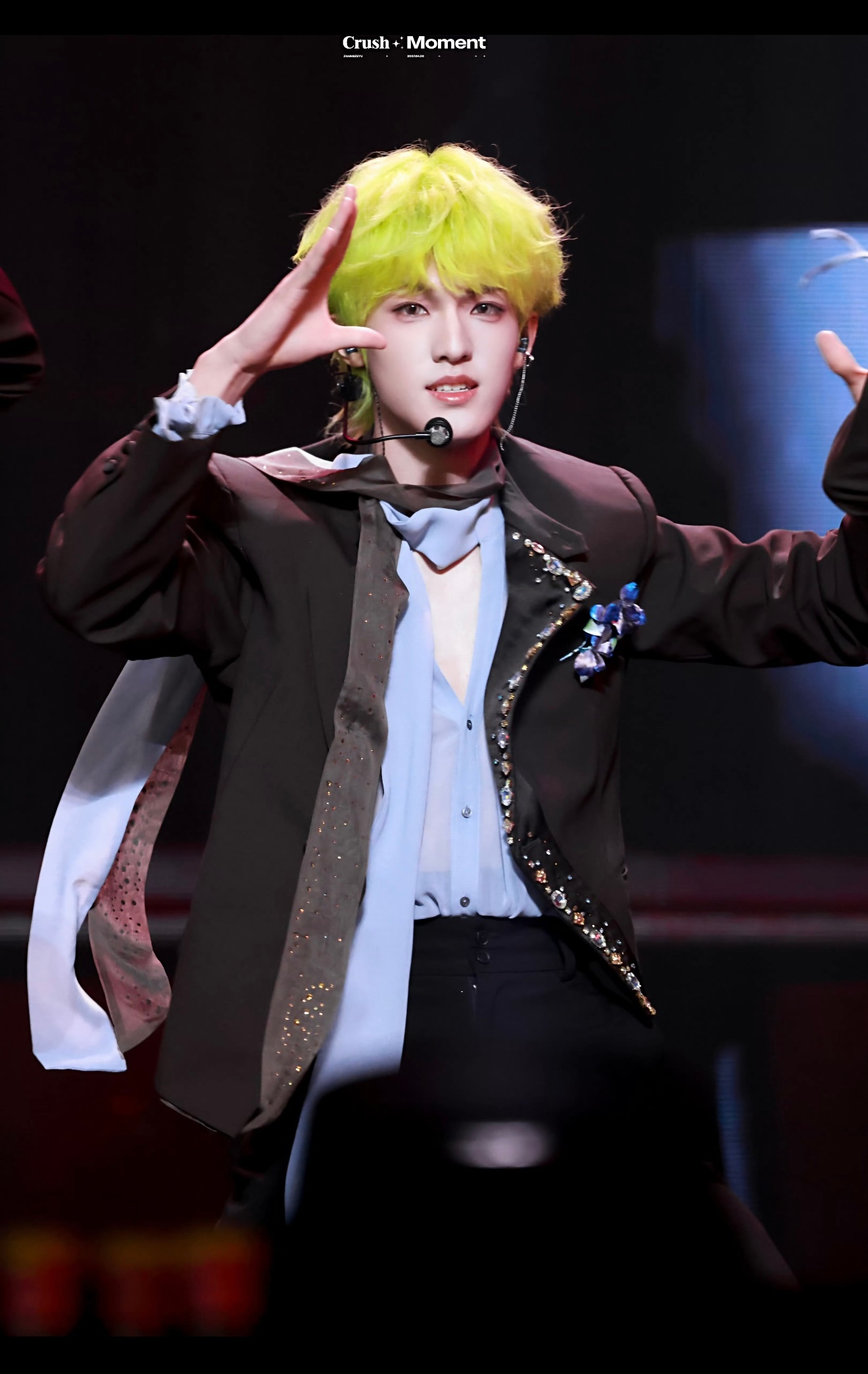 小精灵小苹果小青提！！张泽禹绿发小精灵张泽禹绿发