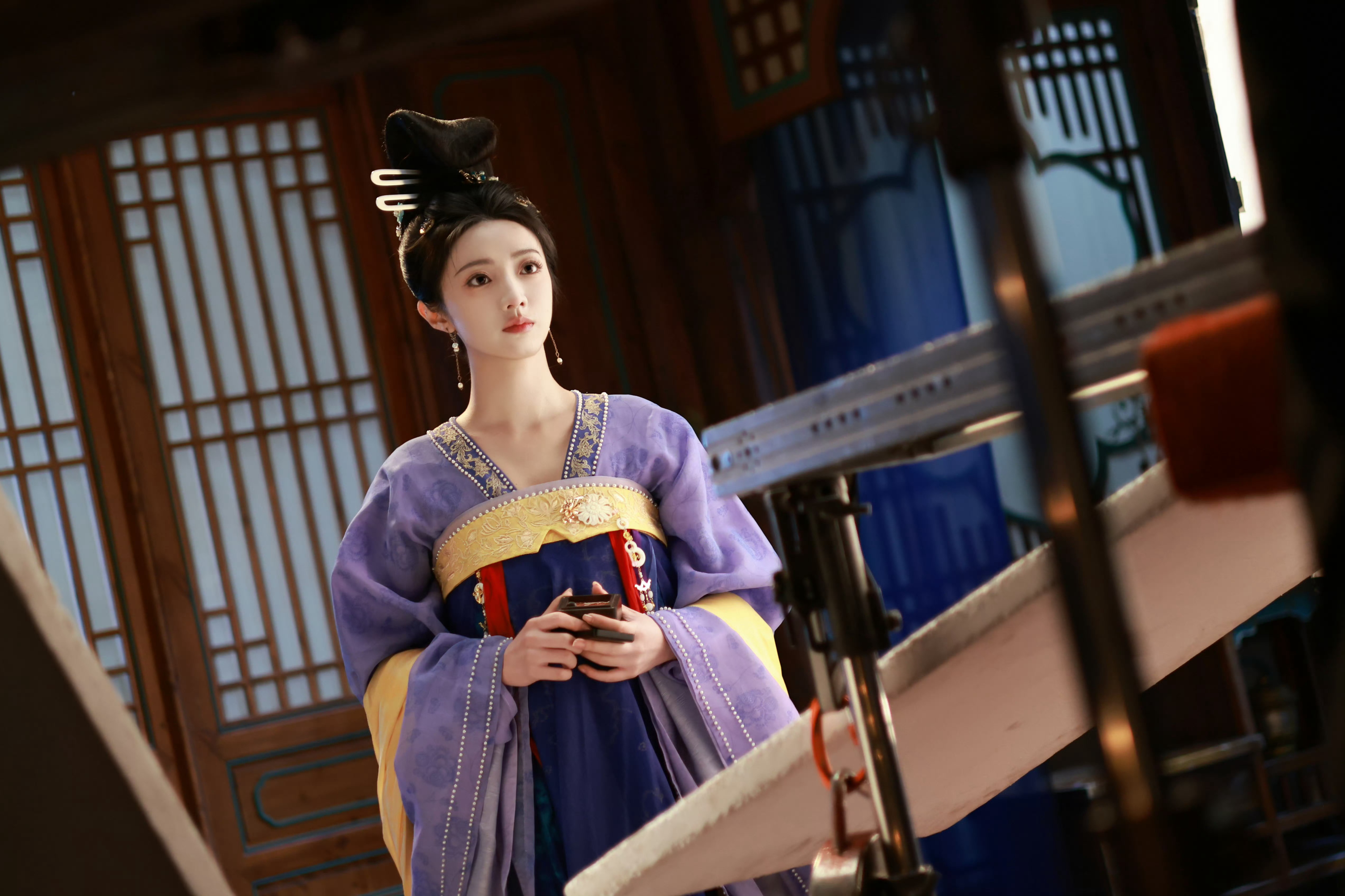 55555紫衣紫衣我爱紫衣黄羿 《盛世天下》伍元照▷剧照-紫衣（紫黄） 