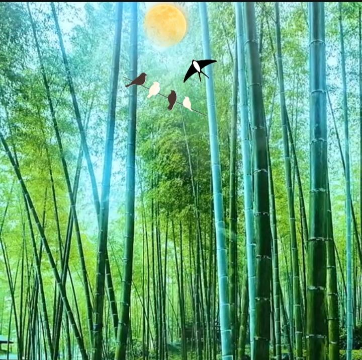 上联：竹影清风摇月色；你对下联下联：花香鸟语醉春声