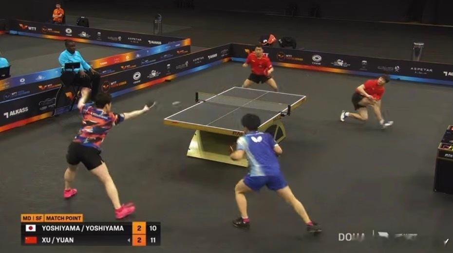 2026wtt多哈支线赛男子双打4-2徐瑛彬/袁励岑3-2吉山和希/吉山僚一（1