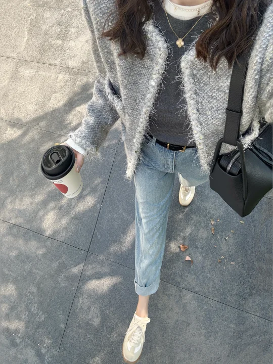 早秋穿的漂亮小香🍂基础款叠穿太绝了叭！