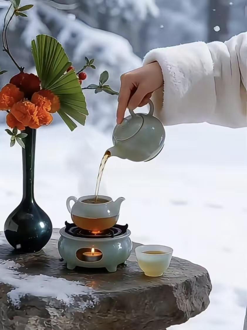 塞鸿秋·品茶悟心
沸水轻冲尘烦散，
慢泡真淳心无绊。
褪去浮华执念淡，
清苦回甘