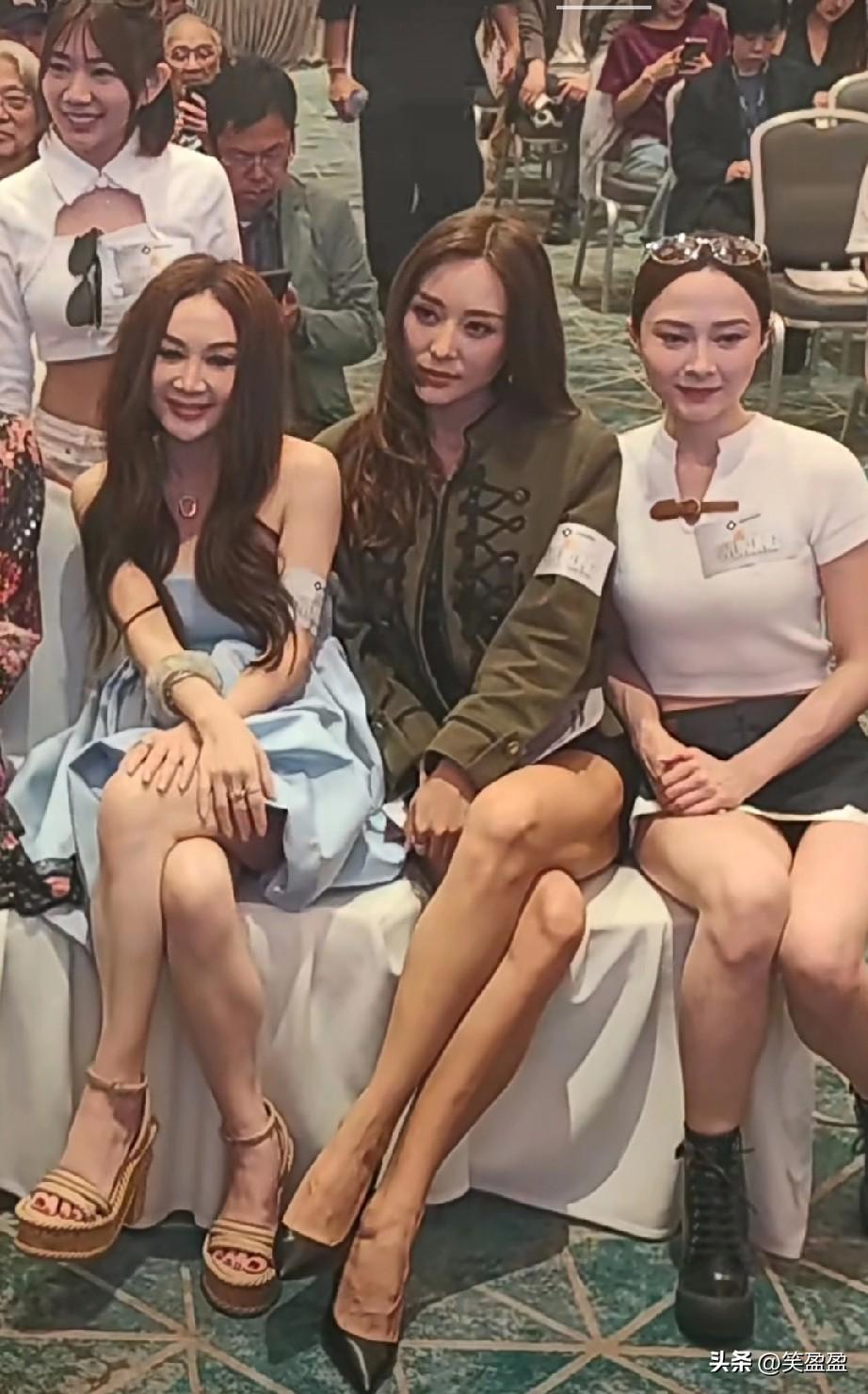 女神温碧霞，何佩瑜，庄思敏，还有王晶导演 
真佩服温碧霞，永远露肩，难道不会肩周