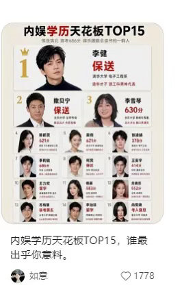 内娱的学霸 ​​​