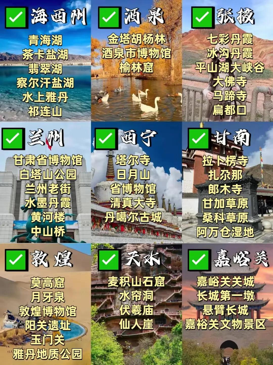 大西北旅游攻略+热门景点介绍[比心]