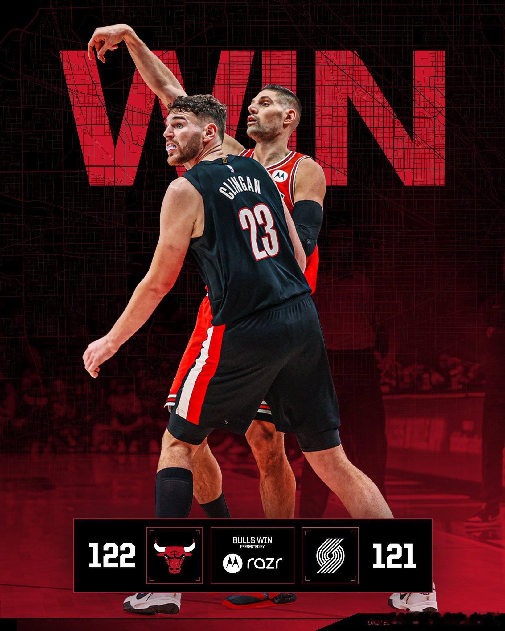 看公牛一直领先 开拓者最近刚加时完 隔了一场又背靠背，没想到第四节反扑的这么猛，