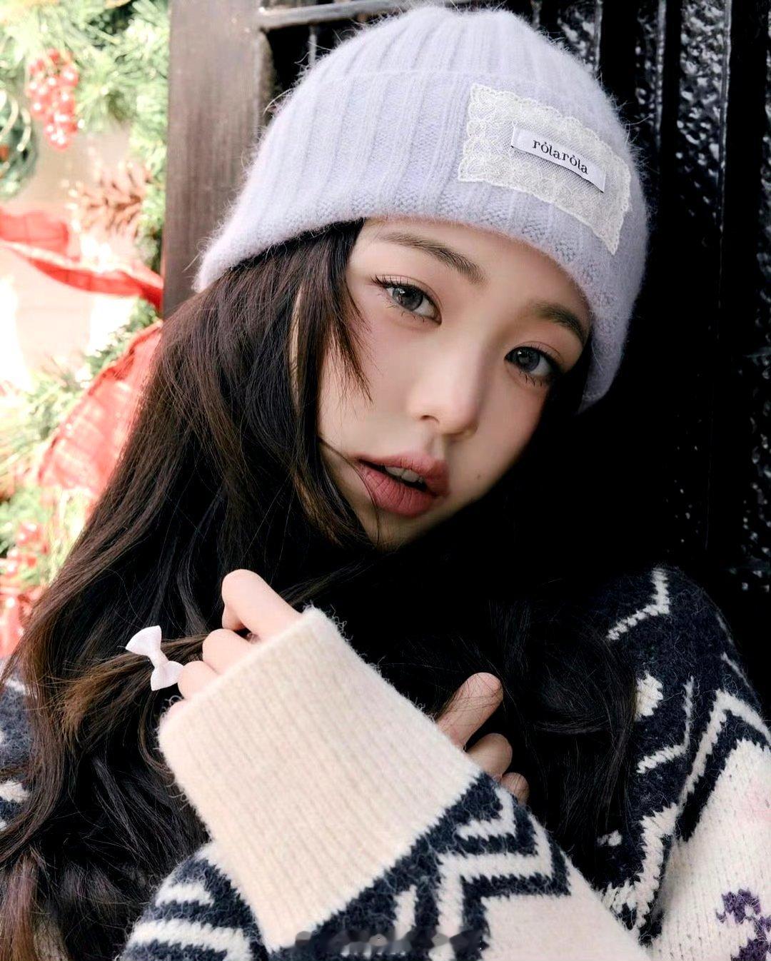 张元英 简直冬日女神啊 太有氛围感了 