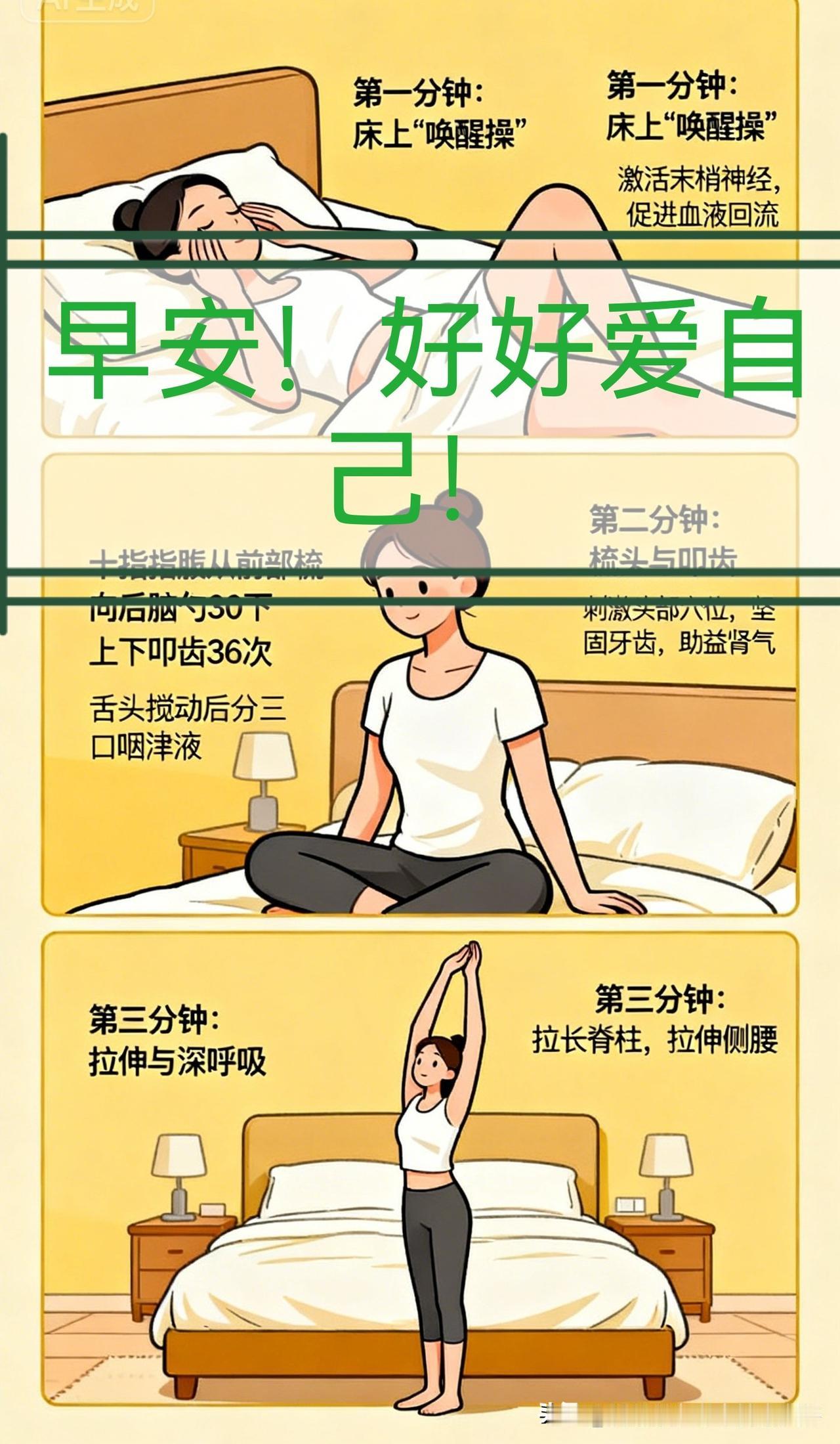 早安！清晨的第一缕阳光穿过窗帘缝隙，落在枕边，像一句温柔的提醒：新的一天开始了，