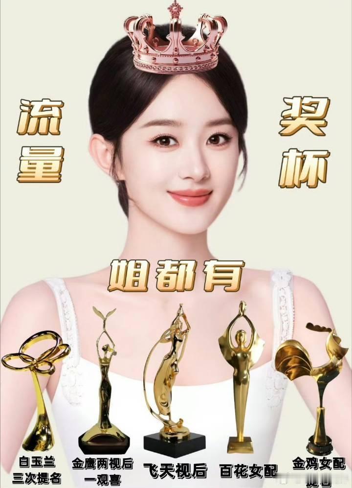 内娱长红明星红也是有区别的，有的人是有话题度的红。赵丽颖是有作品有奖项有演技的厚