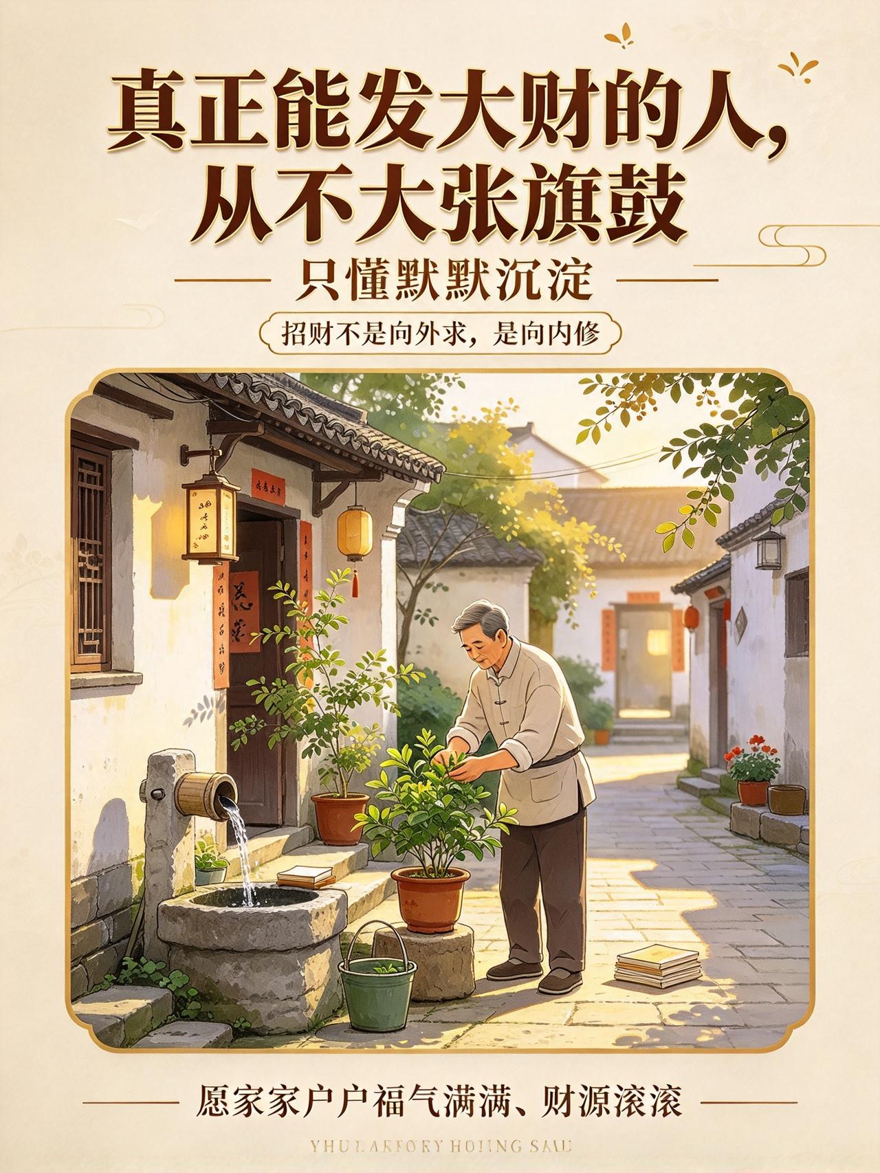 邻居张叔以前天天抱怨日子穷，后来改了几个小习惯，这两年日子越过越顺，

问他秘诀