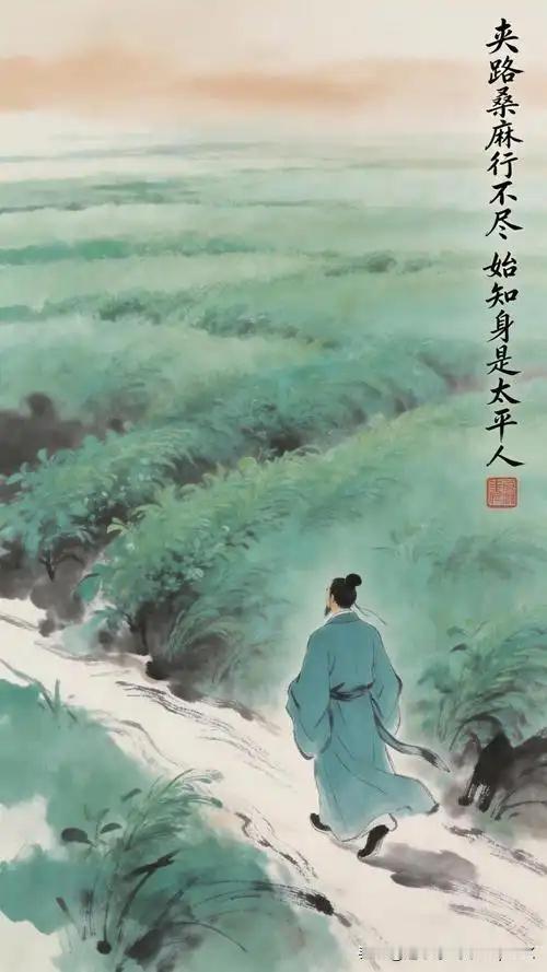 《携仙箓九首·其九》
——唐·司空图
此生得作太平人，
只向尘中便出尘。
移取碧