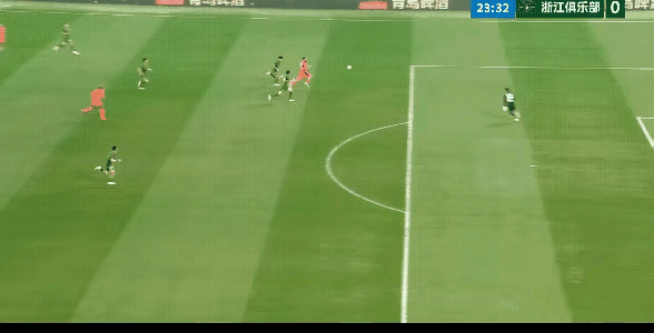 弱队打强队，抓不住机会就只能跪。

今晚青岛海牛主场迊战浙江队，第23分钟10号