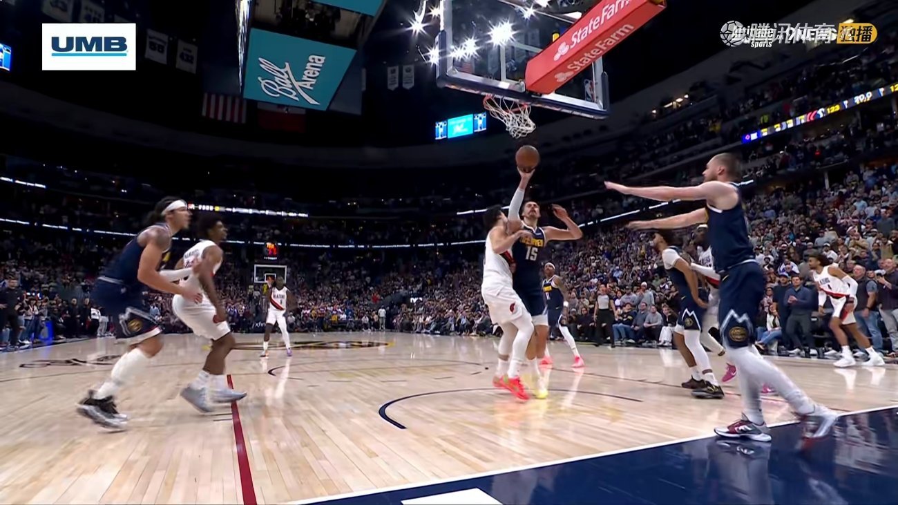 阿夫迪亚上篮打平！掘金有绝杀的机会 
