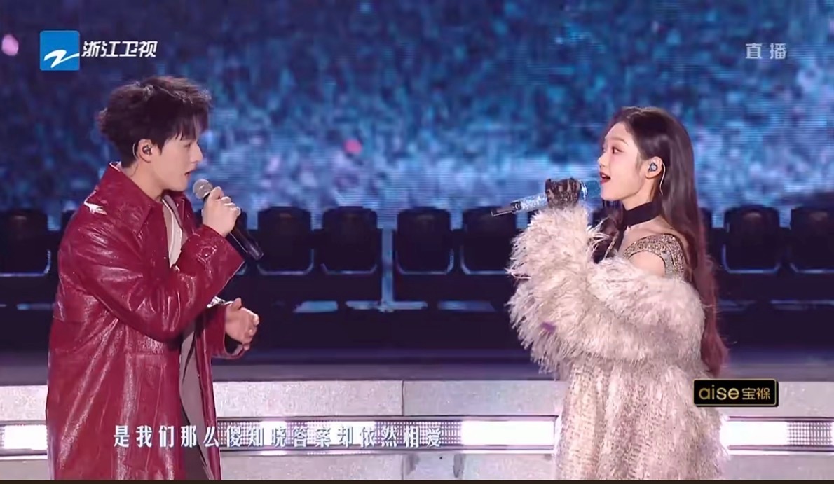 希林娜依高李昀锐莫怕莫怕  李昀锐有点紧张 李昀锐和希林娜依·高的《莫怕莫怕》配