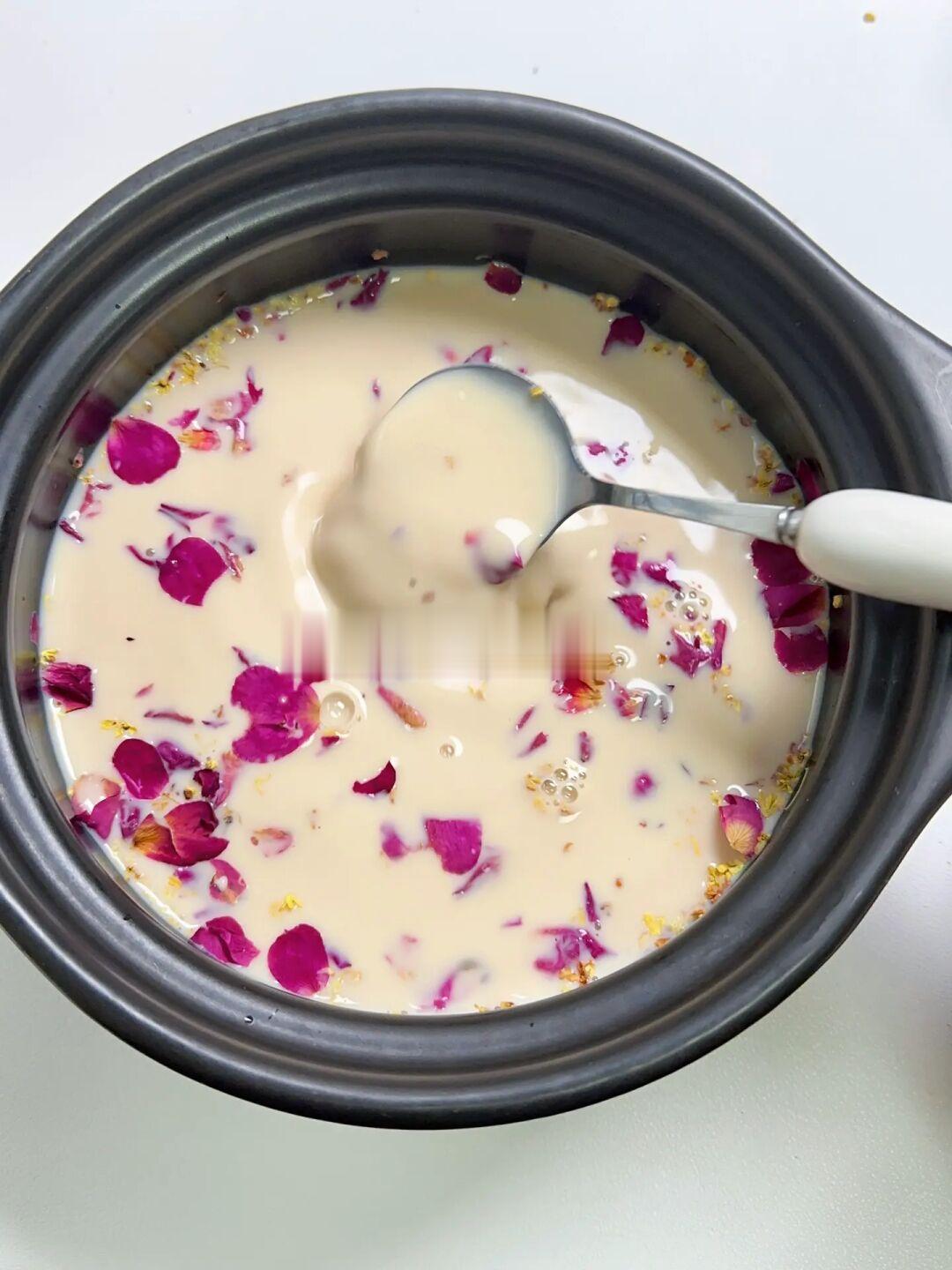 跟网友学的桂花烤奶！！🥰真的好喝s了！！！